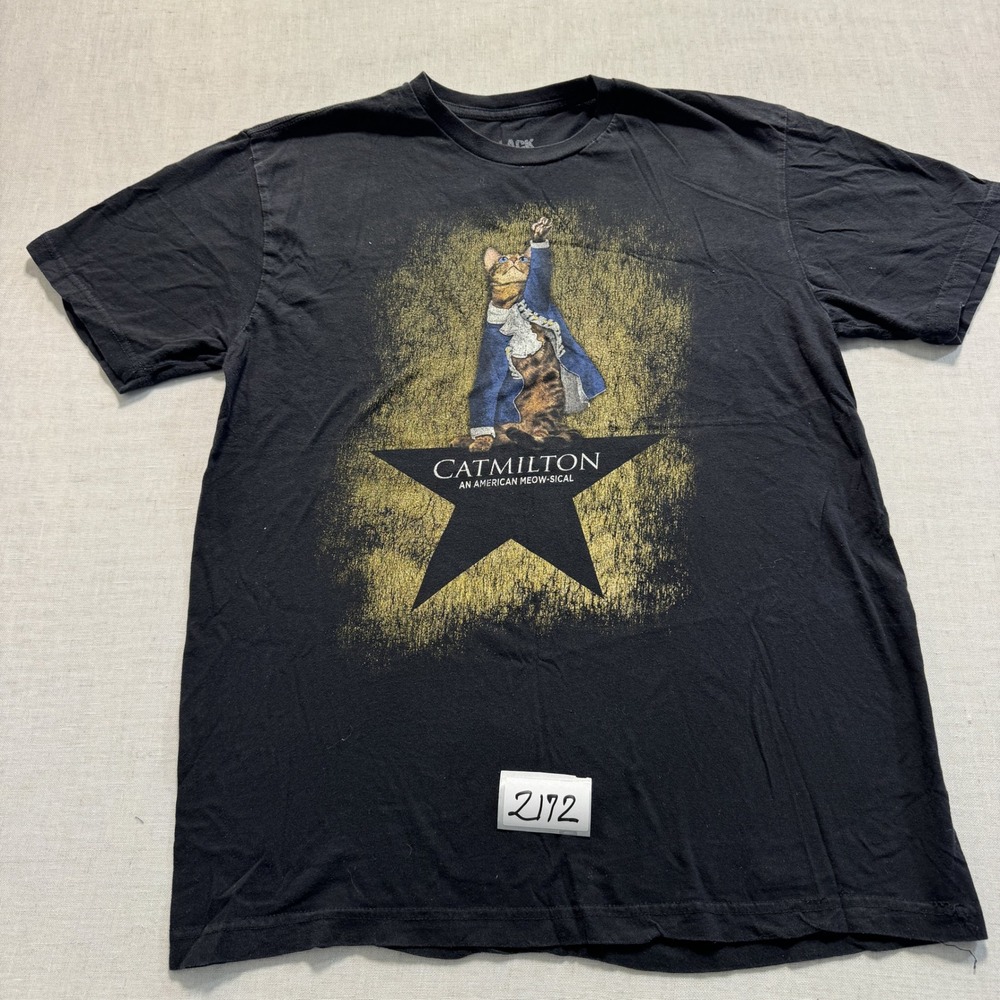 Black Matter Catmilton Graphic Tee Mens Large Black New Without Tags